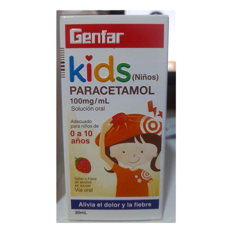PARACETAMOL KIDS 100MG/ML - GOTA 30ML GENFAR 