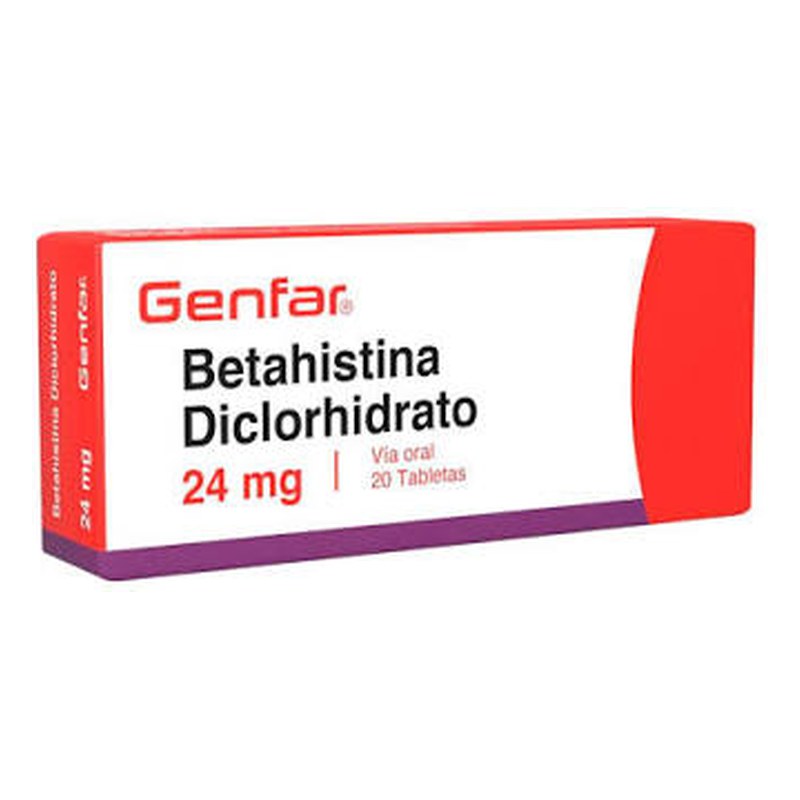 BETAHISTINA DICLORHIDRATO 24MG - GENFAR