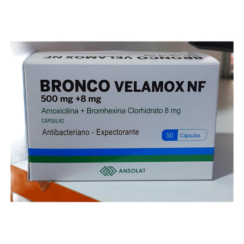BRONCO VELAMOX NF 500MG+8MG 
