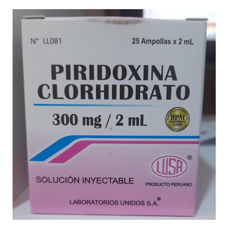 PIRIDOXINA CLORHIDRATO 300MG/3ML